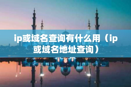 ip或域名查询有什么用（ip或域名地址查询）