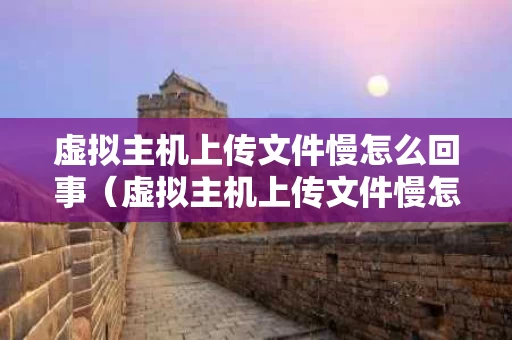 虚拟主机上传文件慢怎么回事（虚拟主机上传文件慢怎么回事啊）