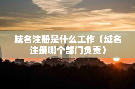 域名注册是什么工作（域名注册哪个部门负责）