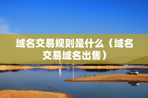 域名交易规则是什么（域名交易域名出售）