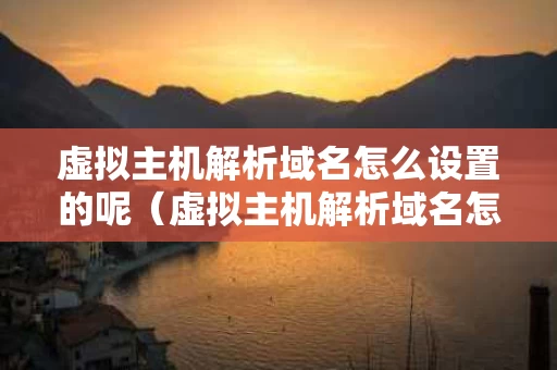虚拟主机解析域名怎么设置的呢（虚拟主机解析域名怎么设置的呢）