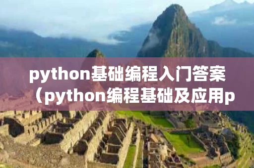 python基础编程入门答案（python编程基础及应用pdf）