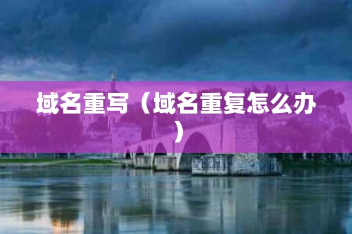 域名重写（域名重复怎么办）