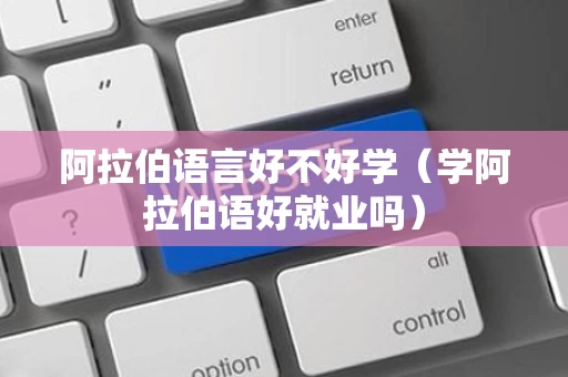 阿拉伯语言好不好学（学阿拉伯语好就业吗）