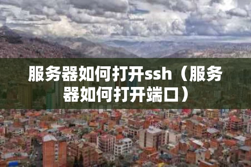 服务器如何打开ssh（服务器如何打开端口）