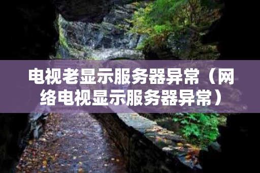 电视老显示服务器异常（网络电视显示服务器异常）