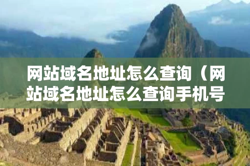 网站域名地址怎么查询（网站域名地址怎么查询手机号）