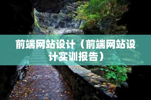 前端网站设计（前端网站设计实训报告）