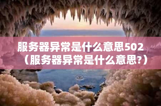 服务器异常是什么意思502（服务器异常是什么意思?）