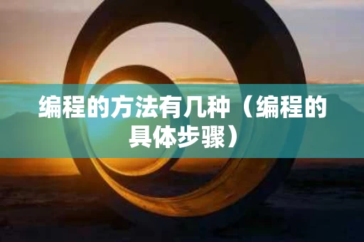 编程的方法有几种（编程的具体步骤）