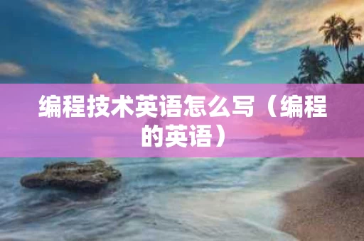 编程技术英语怎么写（编程的英语）