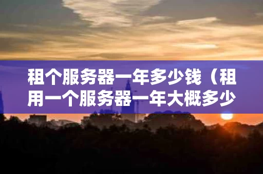 租个服务器一年多少钱（租用一个服务器一年大概多少钱）