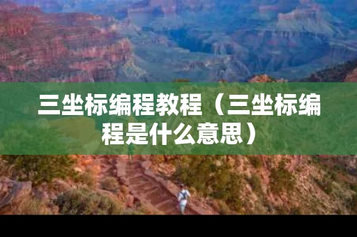 三坐标编程教程（三坐标编程是什么意思）