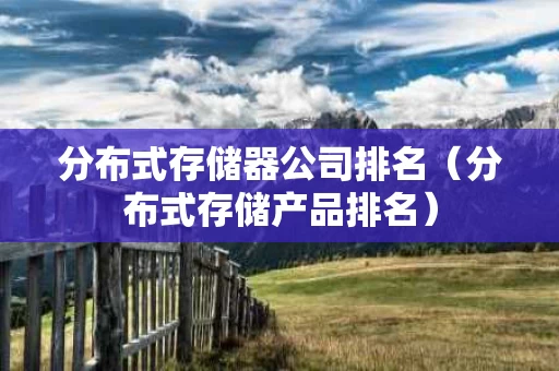 分布式存储器公司排名（分布式存储产品排名）