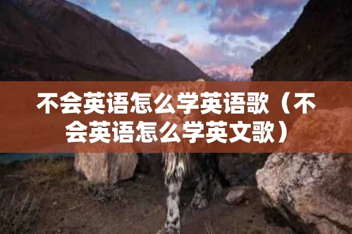 不会英语怎么学英语歌（不会英语怎么学英文歌）