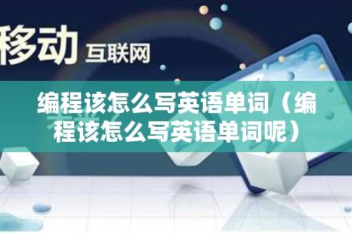 编程该怎么写英语单词（编程该怎么写英语单词呢）