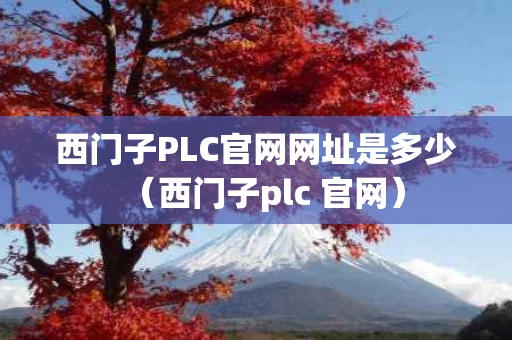 西门子PLC官网网址是多少（西门子plc 官网）