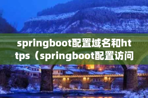 springboot配置域名和https（springboot配置访问url）