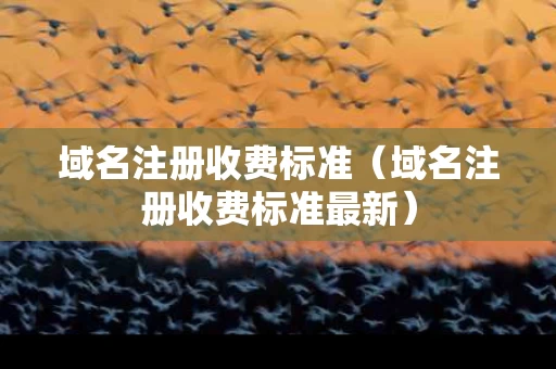 域名注册收费标准（域名注册收费标准最新）