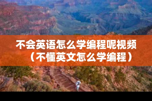 不会英语怎么学编程呢视频（不懂英文怎么学编程）