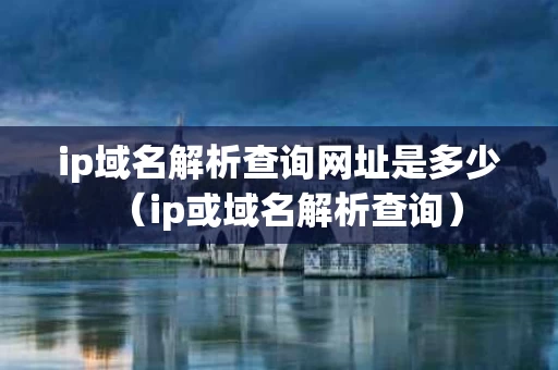 ip域名解析查询网址是多少（ip或域名解析查询）