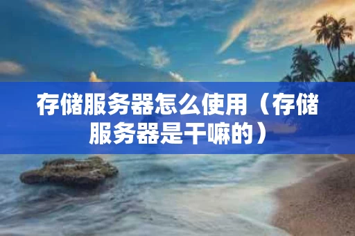 存储服务器怎么使用（存储服务器是干嘛的）