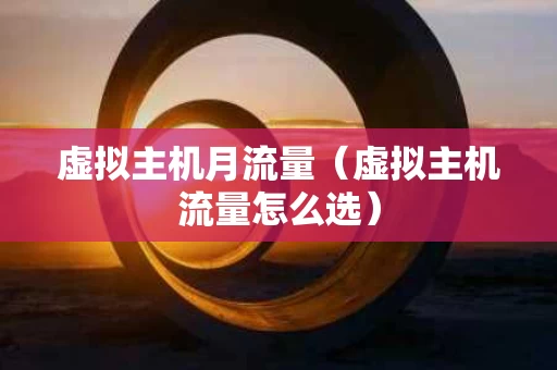 虚拟主机月流量（虚拟主机流量怎么选）