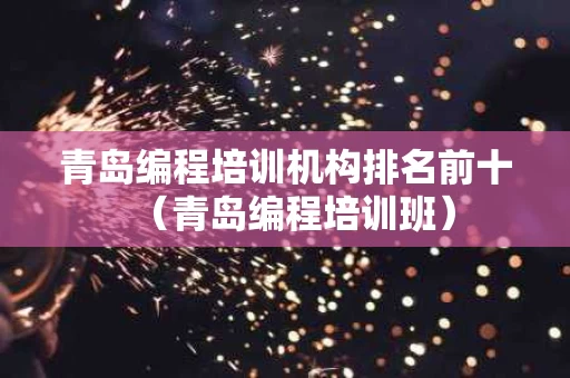 青岛编程培训机构排名前十（青岛编程培训班）