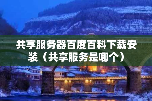共享服务器百度百科下载安装（共享服务是哪个）