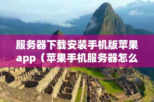 服务器下载安装手机版苹果app（苹果手机服务器怎么下载）