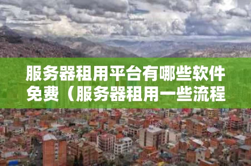 服务器租用平台有哪些软件免费（服务器租用一些流程是什么流程）