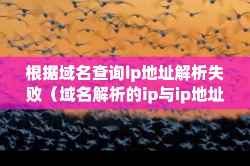 根据域名查询ip地址解析失败（域名解析的ip与ip地址不一样）