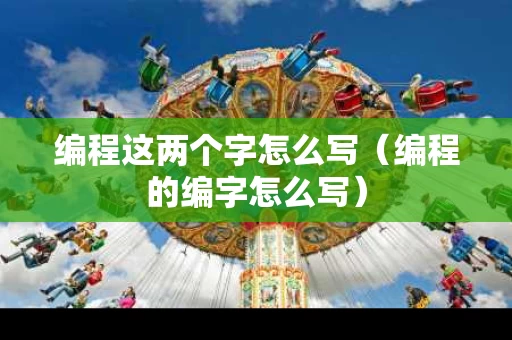 编程这两个字怎么写（编程的编字怎么写）