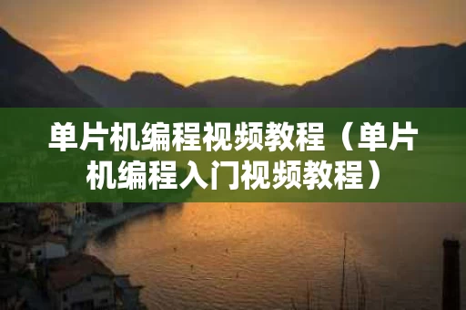 单片机编程视频教程（单片机编程入门视频教程）