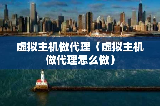 虚拟主机做代理（虚拟主机做代理怎么做）