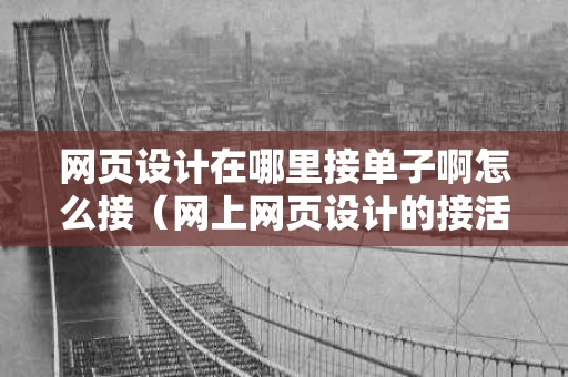 网页设计在哪里接单子啊怎么接（网上网页设计的接活）