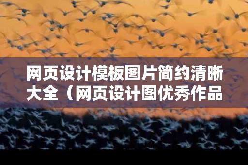 网页设计模板图片简约清晰大全（网页设计图优秀作品）