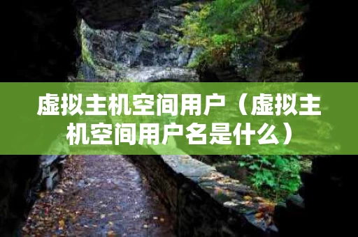 虚拟主机空间用户（虚拟主机空间用户名是什么）
