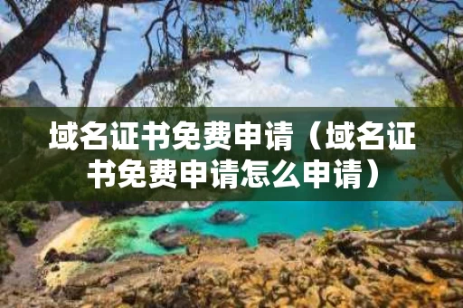 域名证书免费申请（域名证书免费申请怎么申请）