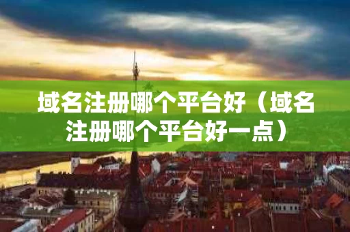 域名注册哪个平台好（域名注册哪个平台好一点）