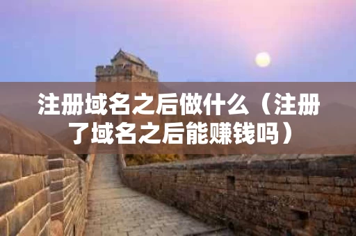 注册域名之后做什么（注册了域名之后能赚钱吗）