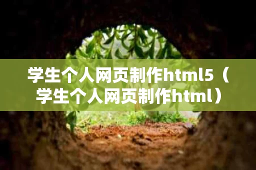 学生个人网页制作html5（学生个人网页制作html）