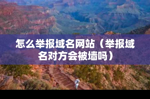 怎么举报域名网站（举报域名对方会被墙吗）