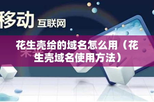 花生壳给的域名怎么用（花生壳域名使用方法）