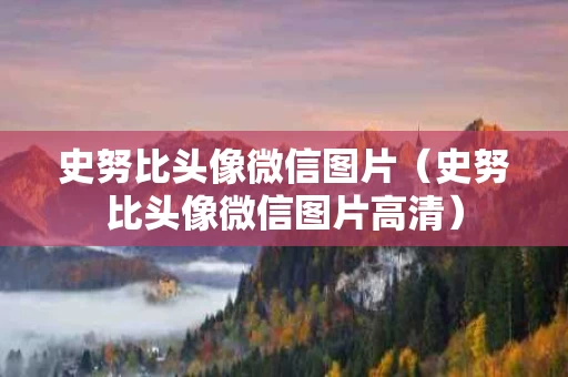 史努比头像微信图片（史努比头像微信图片高清）
