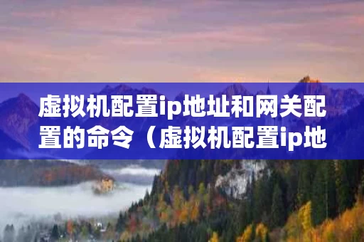 虚拟机配置ip地址和网关配置的命令（虚拟机配置ip地址和网关配置的命令区别）