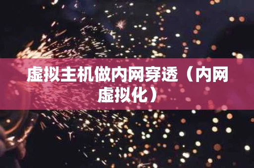 虚拟主机做内网穿透（内网虚拟化）
