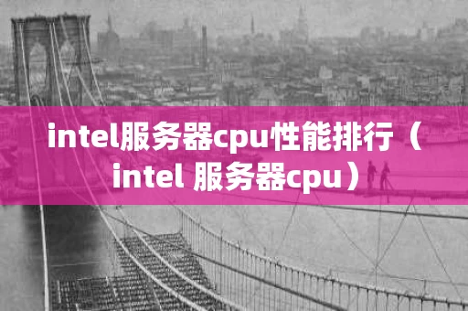 intel服务器cpu性能排行（intel 服务器cpu）