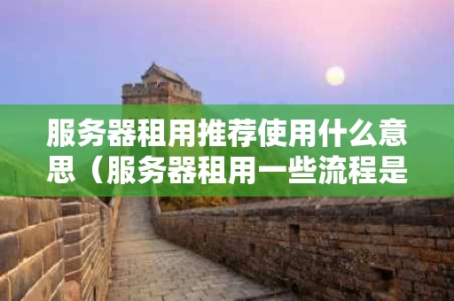 服务器租用推荐使用什么意思（服务器租用一些流程是什么流程）