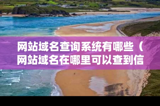 网站域名查询系统有哪些（网站域名在哪里可以查到信息）